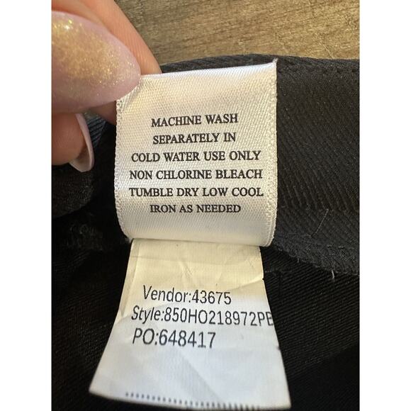 NWT Pacsun Playboy Black Boyfriend Fit Wide Leg Embroidered Bunny Logo Pants XS - Picture 14 of 16